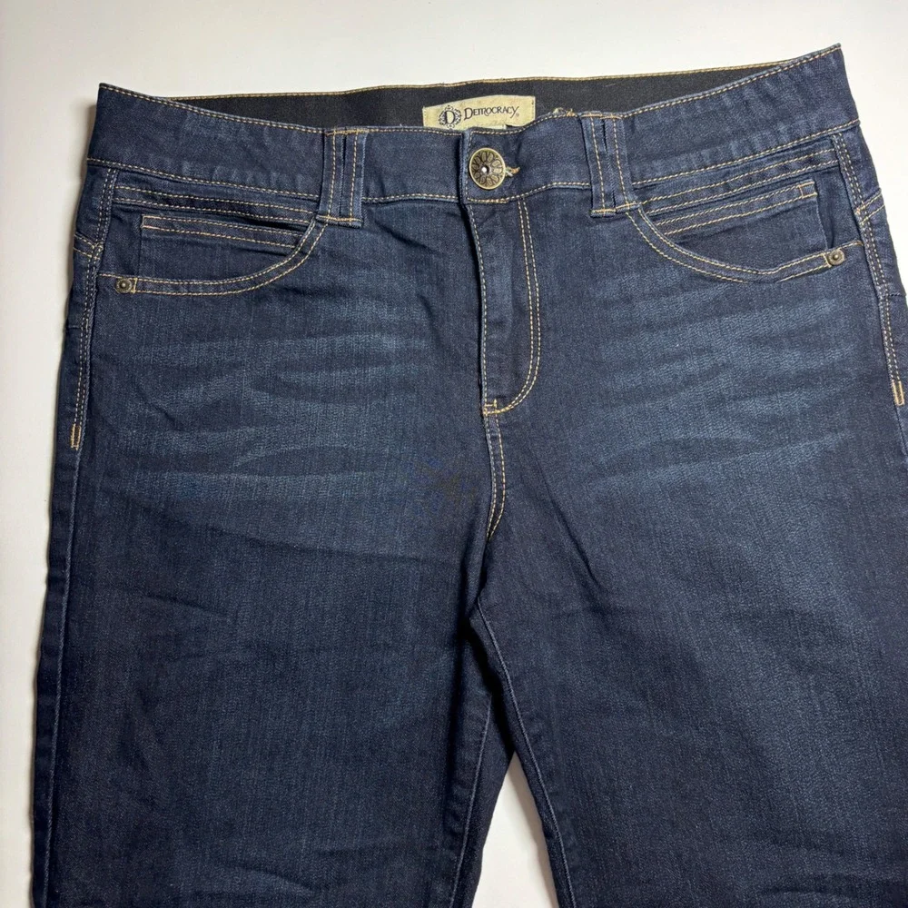 Democracy Ab solution Booty Lift Dark Wash Denim Jeans Women's‎ 14 Stretch